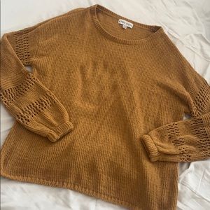 Knox Rose Sweaters - Mustard Knit Sweater Knox Rose Sweaters - Mustard Knit Sweater